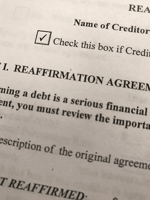 Reaffirmation Agreements In Chapter 7